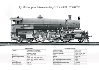 Parní lokomotiva řady 310 kkStB, později 375.0 ČSD